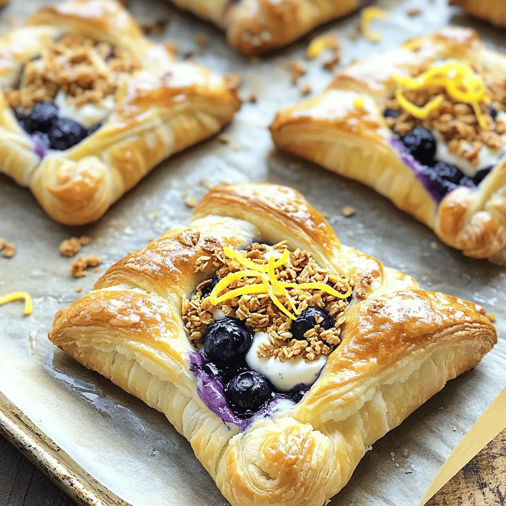 Wild Blueberry Coffee Cake Danishes Delightful Treat