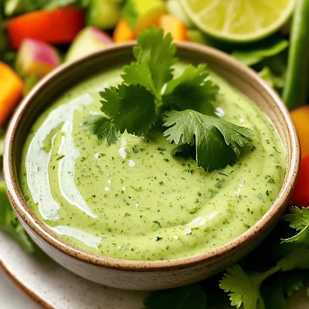 Creamy Cilantro Lime Dressing Fresh and Zesty Recipe