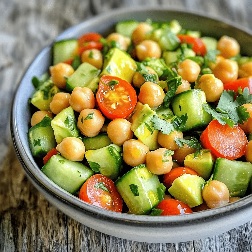 Avocado Chickpea Salad Healthy and Flavorful Dish