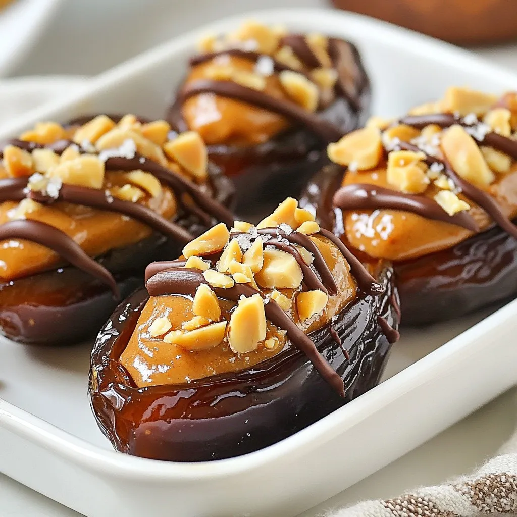 Snickers Stuffed Dates Irresistible Sweet Treat