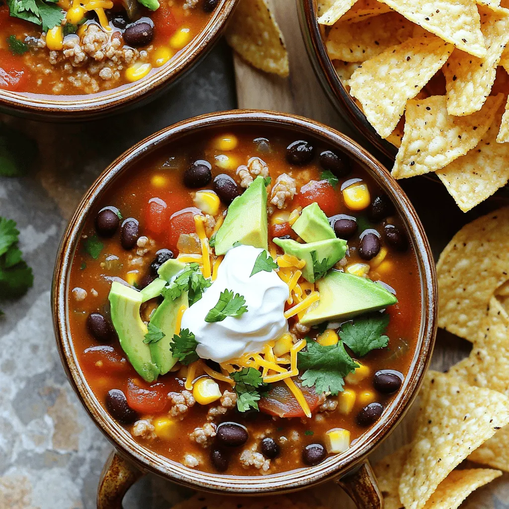 One-Pot Taco Soup Hearty and Simple Recipe
