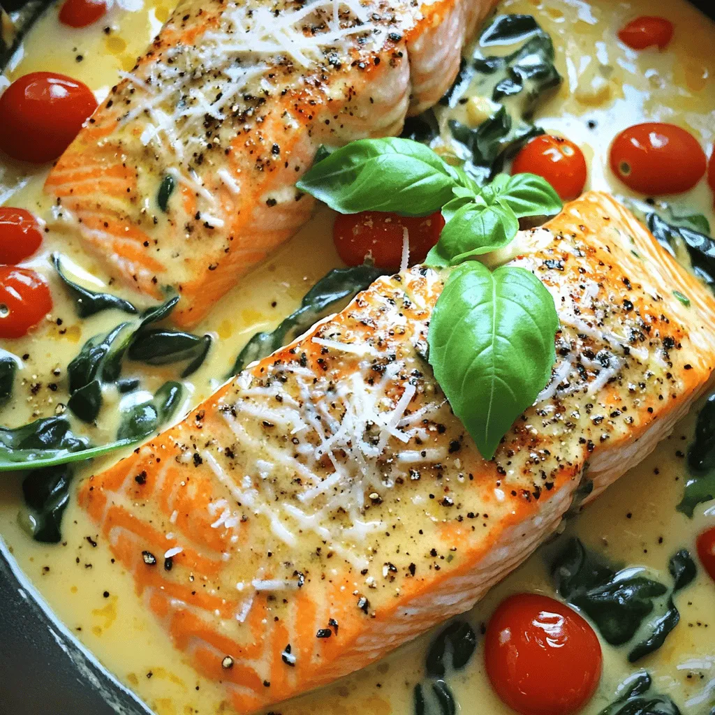 Creamy Tuscan Salmon Flavorful Dinner Delight