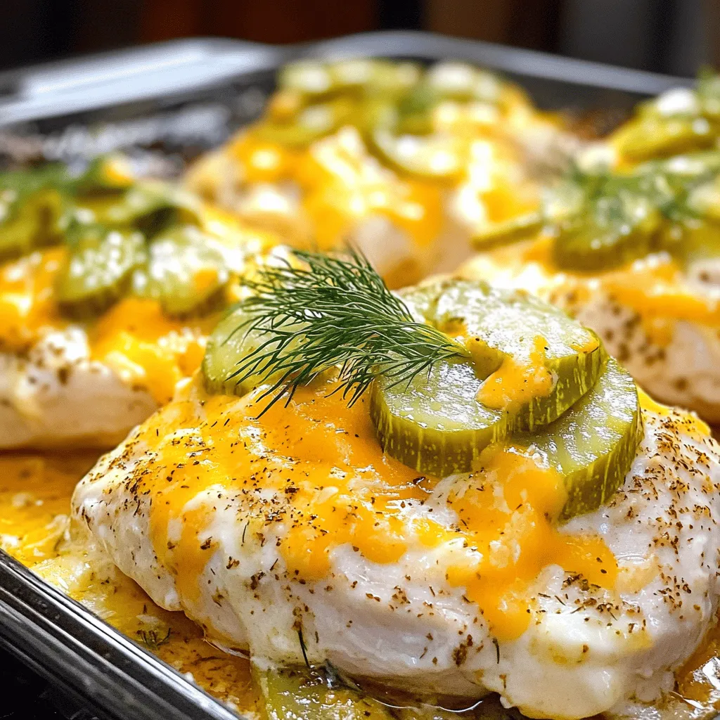 Cheesy Pickle Chicken Bake Flavorful Comfort Dish