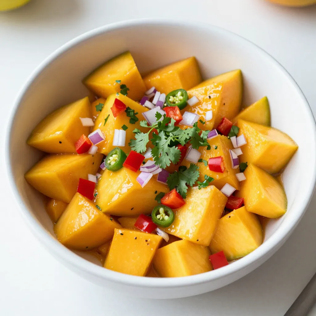 Fresh Mango Salsa Flavorful and Easy to Prepare