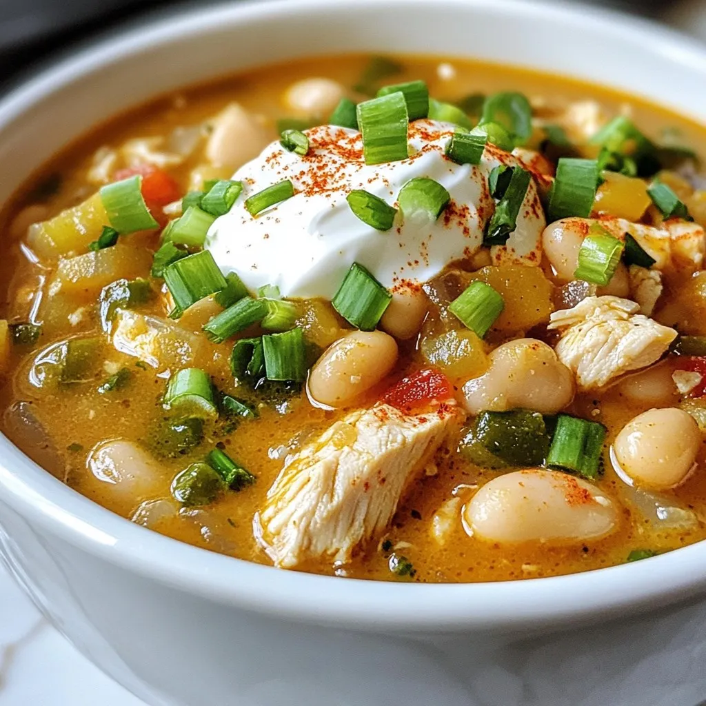Cajun White Chicken Chili Flavorful and Hearty Dish