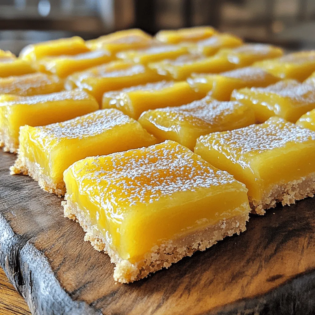 Zesty Lemon Bars Tangy and Refreshing Dessert Treat