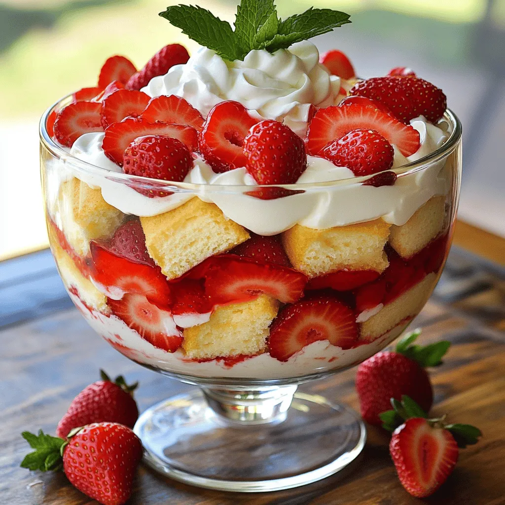 Strawberry Shortcake Trifle Delightful Layered Dessert