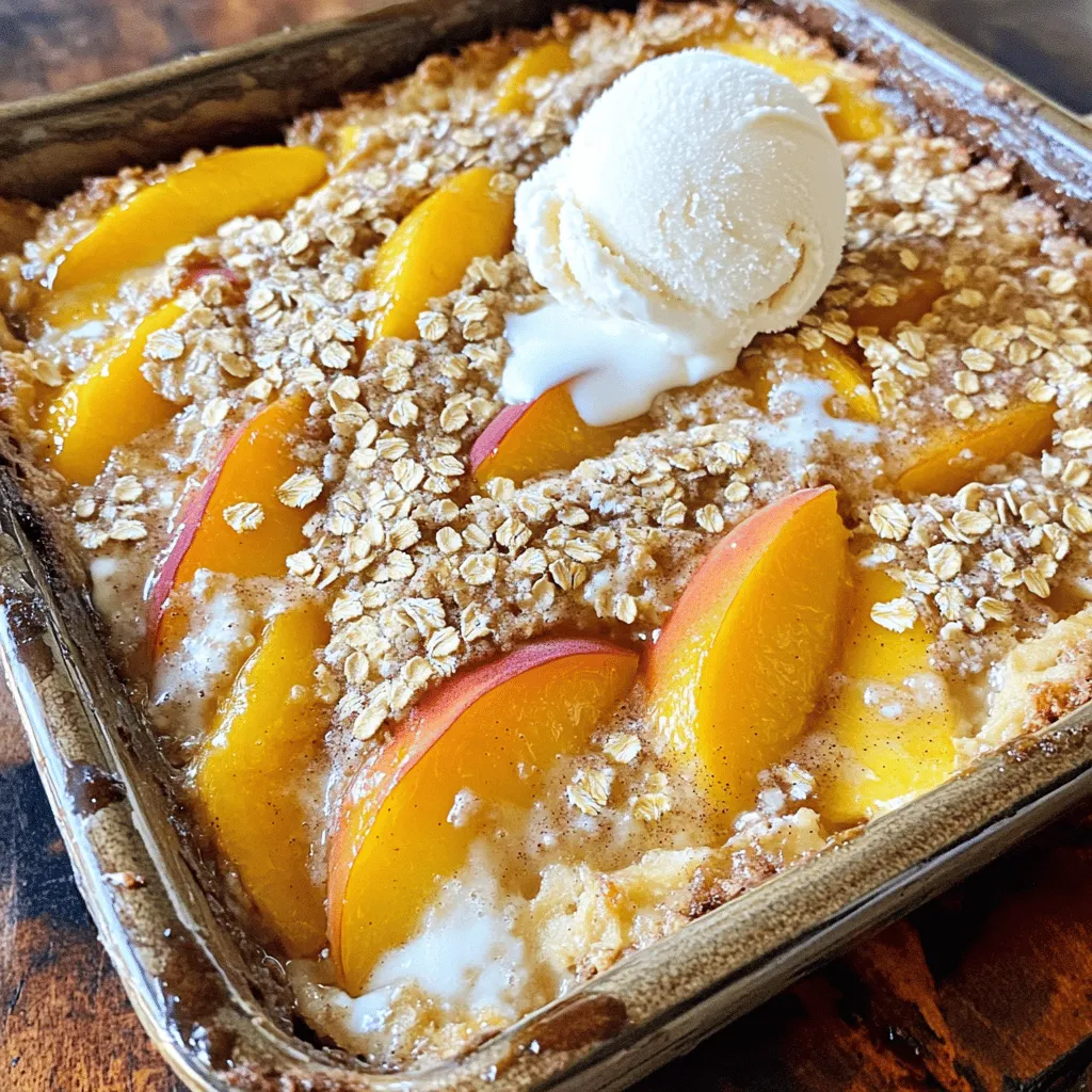 Peach Cobbler Dump Cake Simple and Flavorful Delight