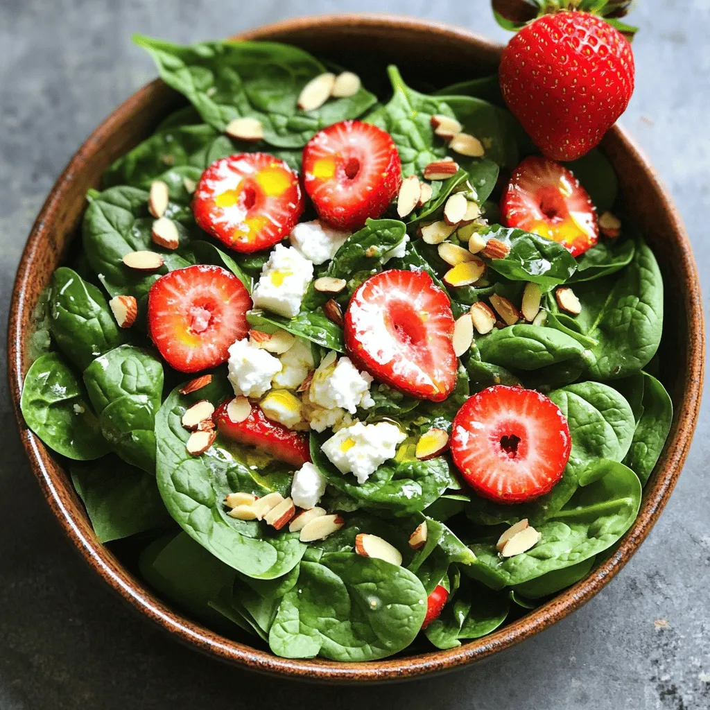 Strawberry Spinach Salad Fresh and Flavorful Delight