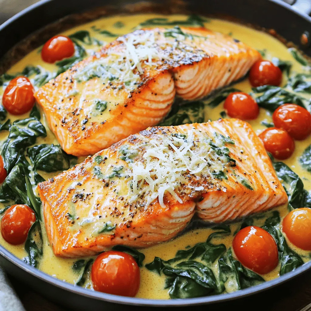 Creamy Tuscan Salmon Skillet Delightful Dinner Recipe