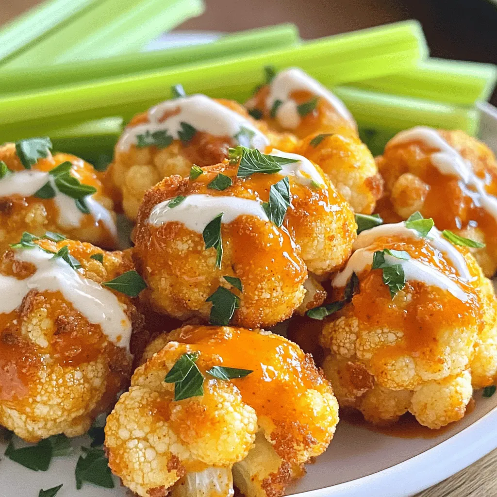 Savory Buffalo Cauliflower Bites Crispy and Flavorful