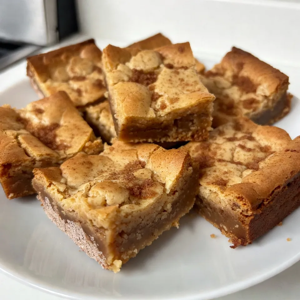 Snickerdoodle Blondies Chewy Delightful Dessert Treat