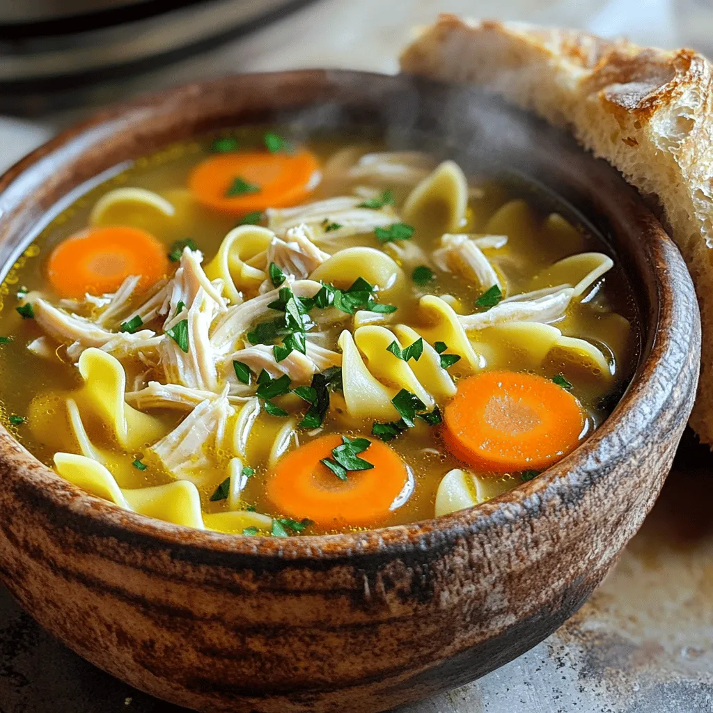 Instant Pot Chicken Noodle Soup Quick and Easy Meal