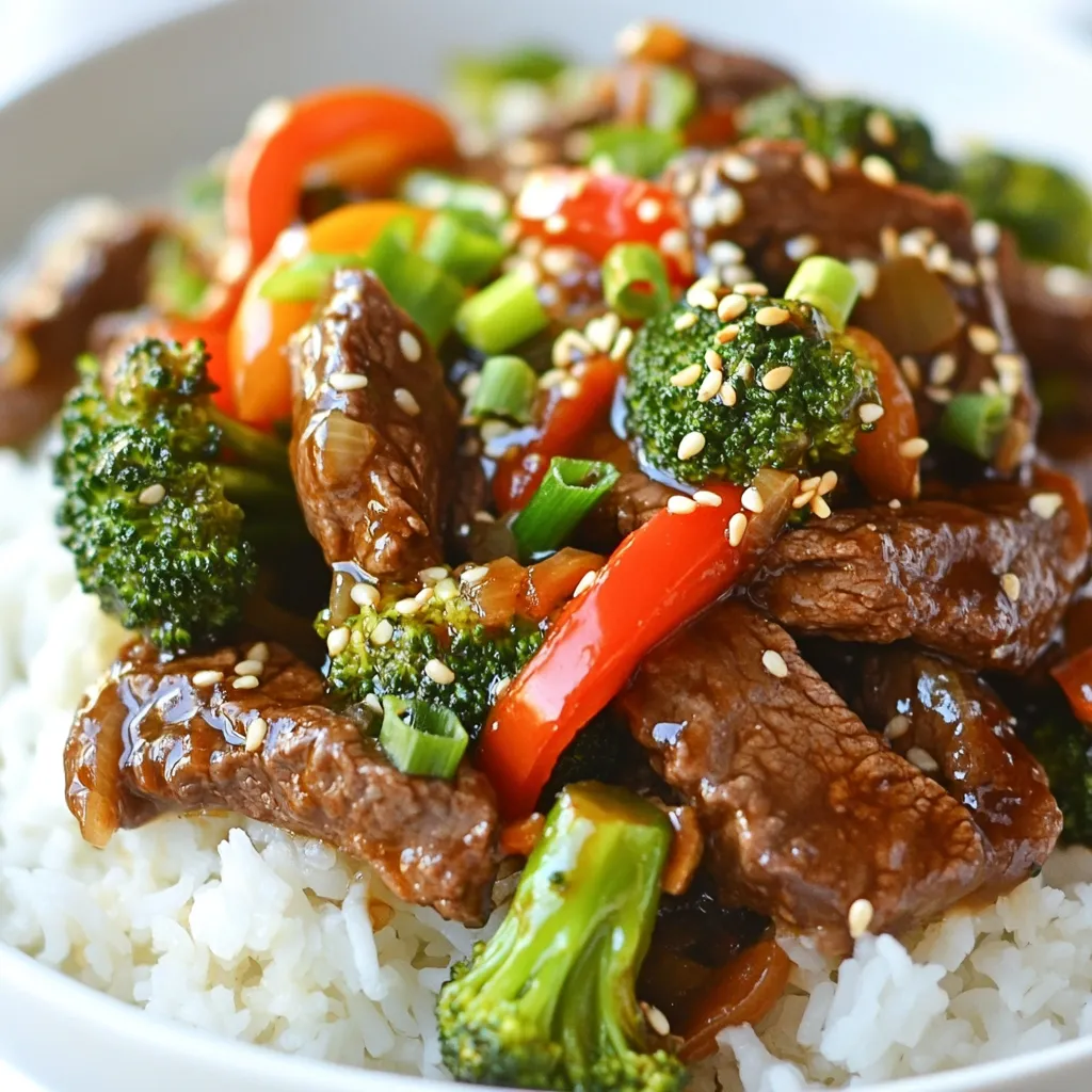 Honey Garlic Beef and Broccoli Stir Fry Delight