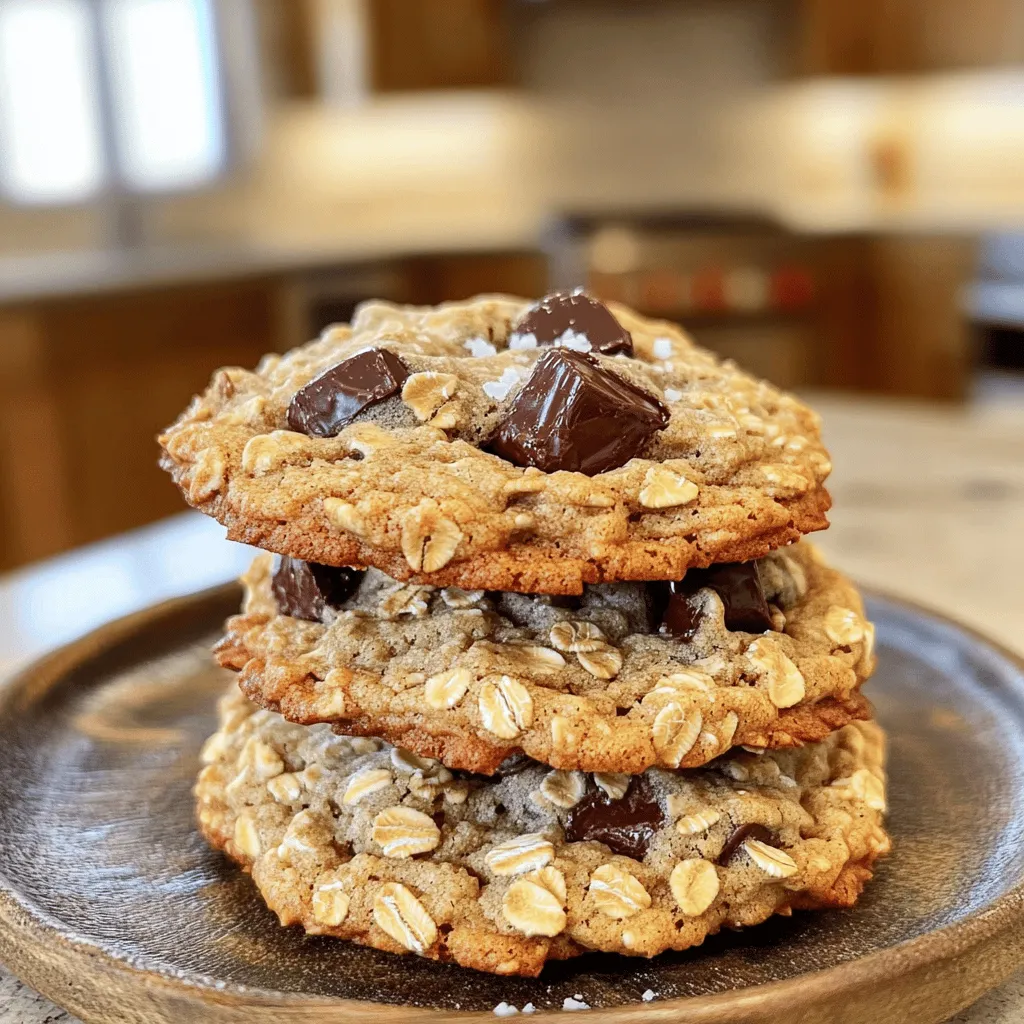Chewy Oatmeal Chocolate Chunk Cookies Delightful Treat