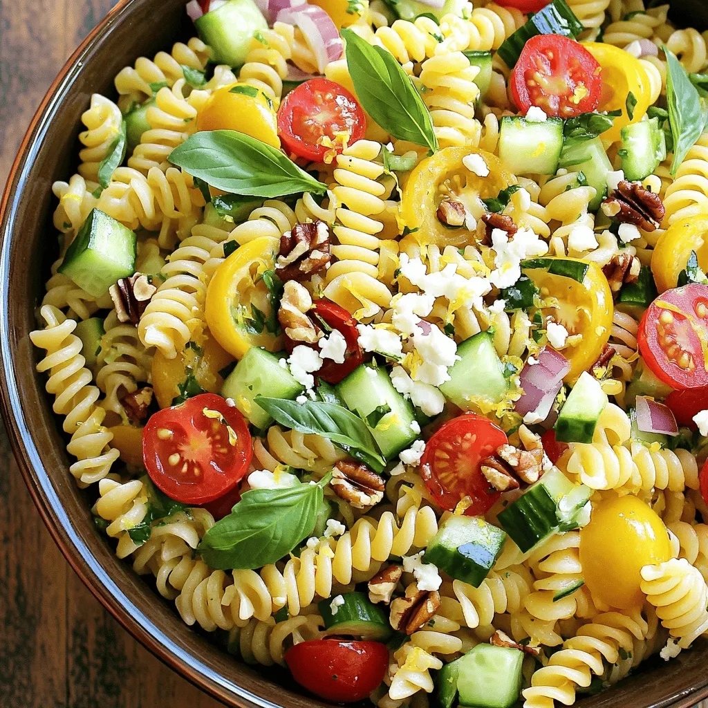Lemon Basil Pasta Salad Fresh and Flavorful Delight