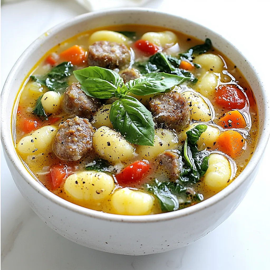 Italian Sausage Gnocchi Soup Comforting and Hearty Dish