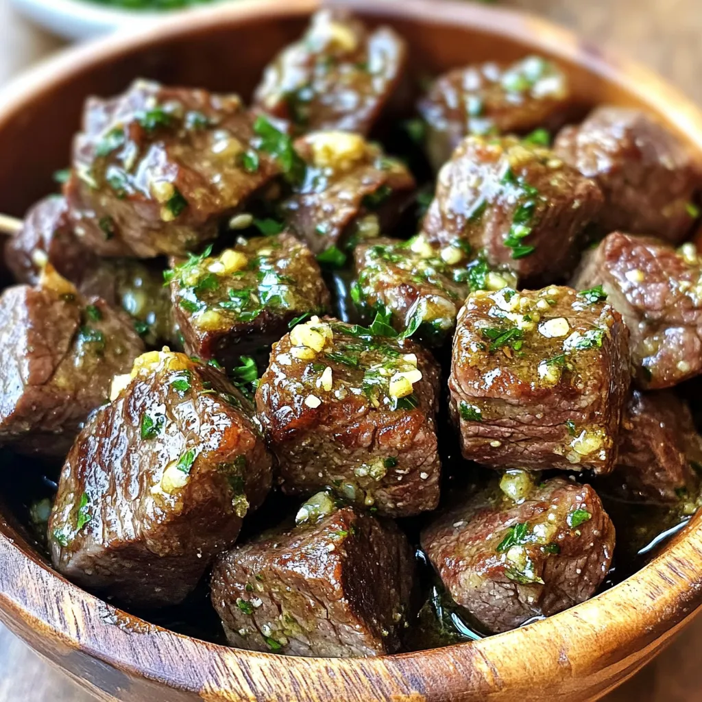 Slow Cooker Garlic Butter Steak Bites Savory Delight