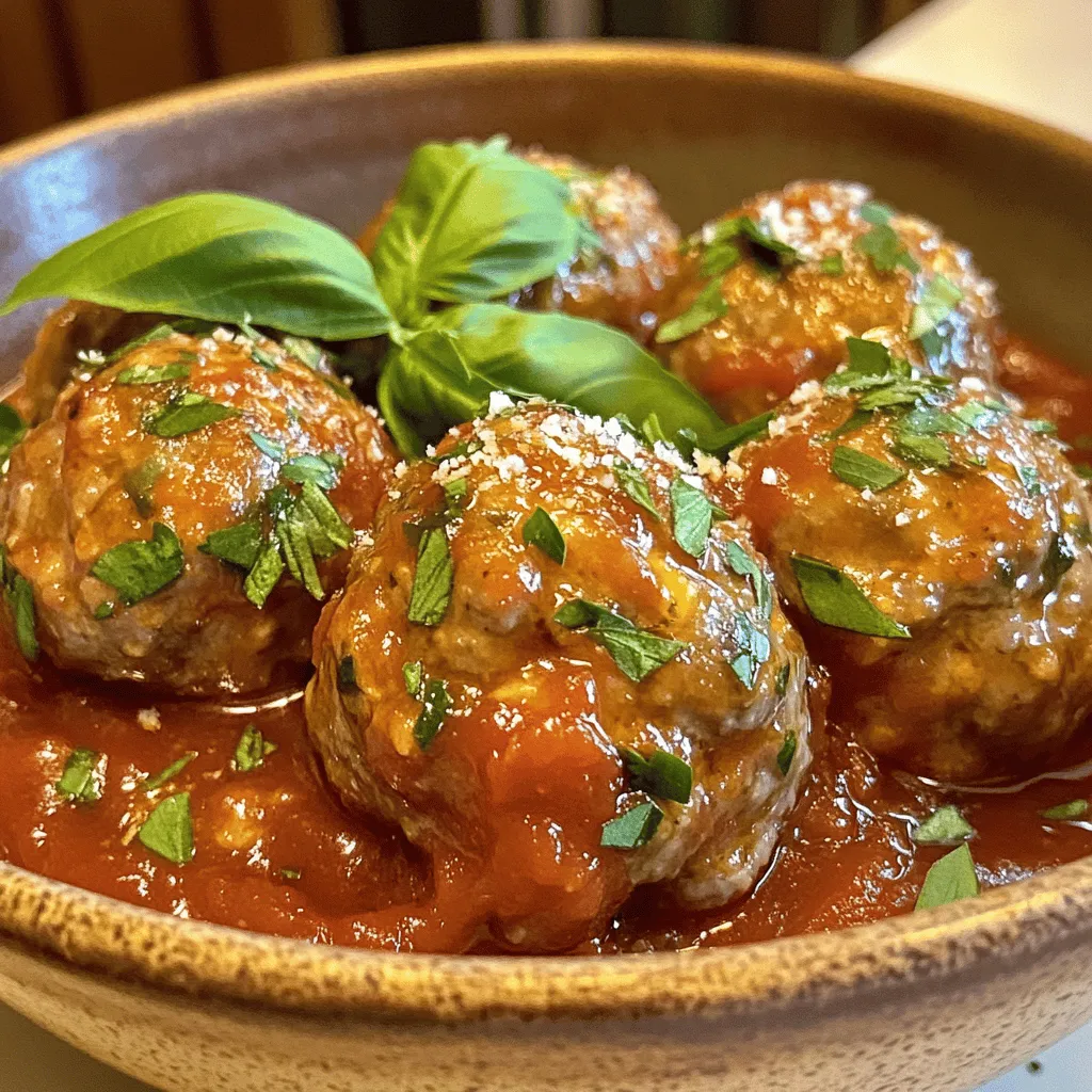 Easy Turkey Meatballs with Marinara for Dinner