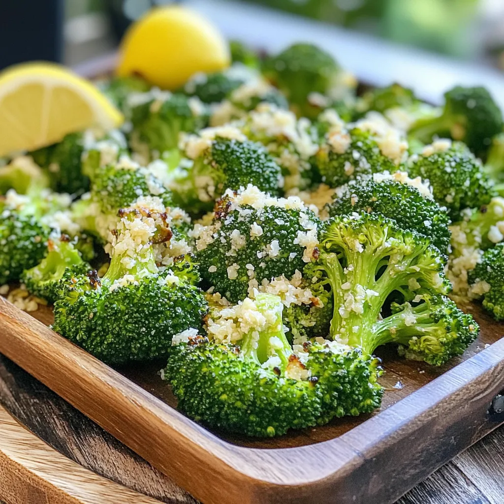Air Fryer Parmesan Garlic Broccoli Simple and Tasty