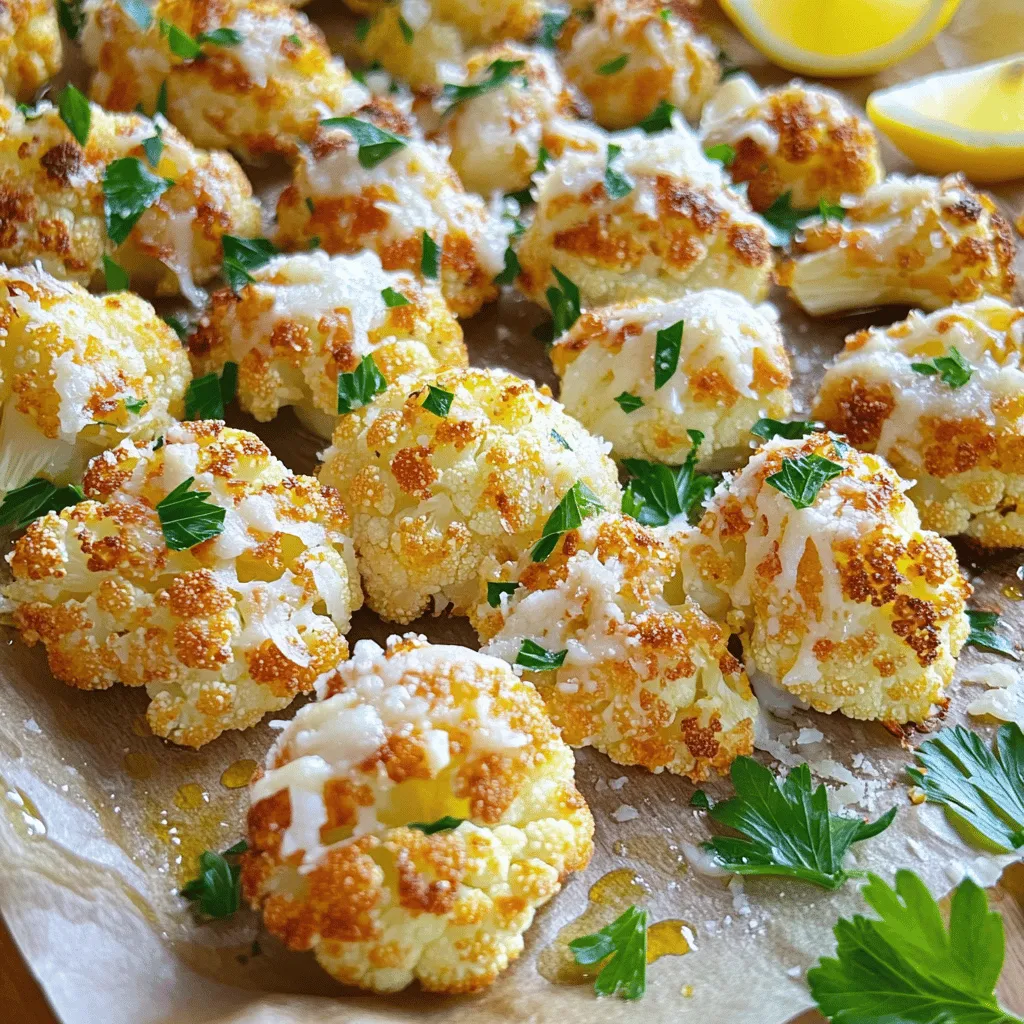 Garlic Parmesan Roasted Cauliflower Flavorful Delight