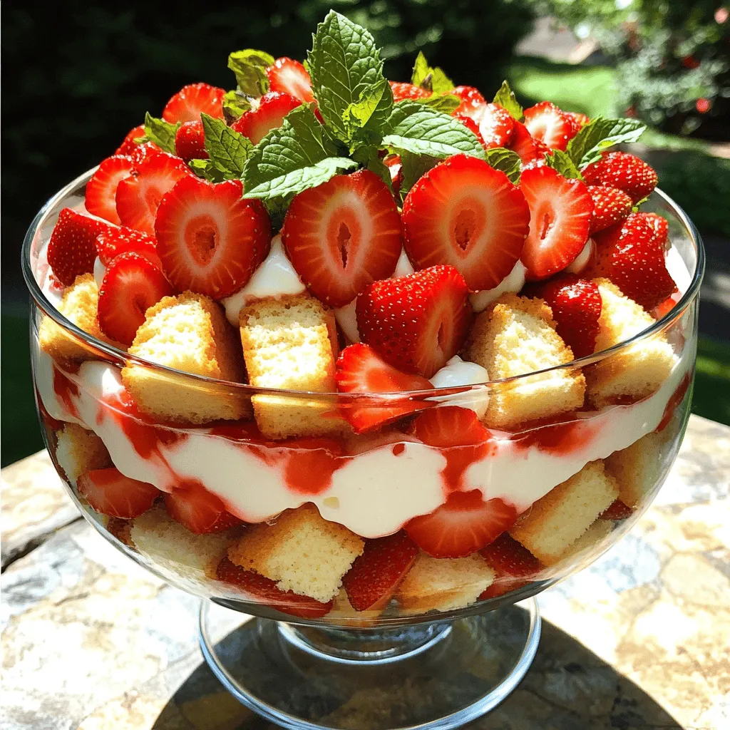 Strawberry Shortcake Trifle Easy and Delicious Treat