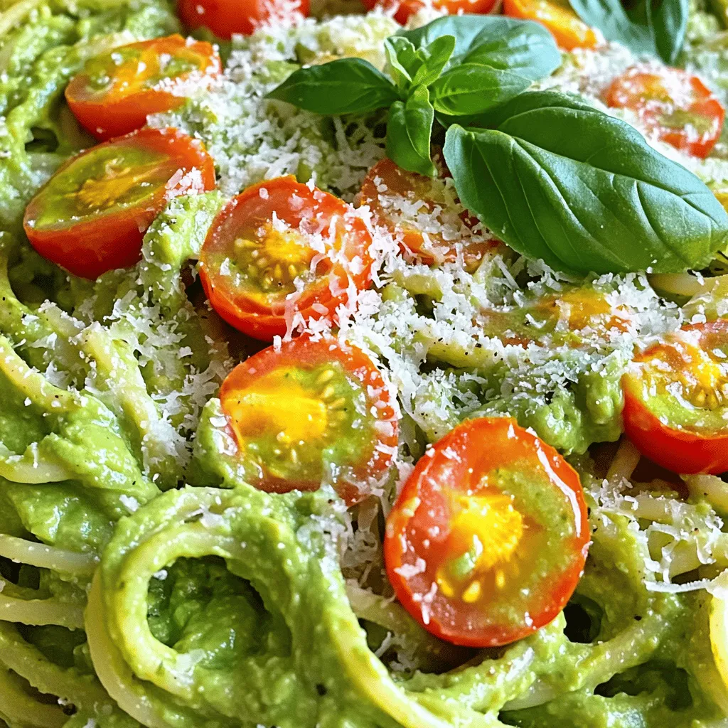 Creamy Avocado Pasta Flavorful and Quick Dish