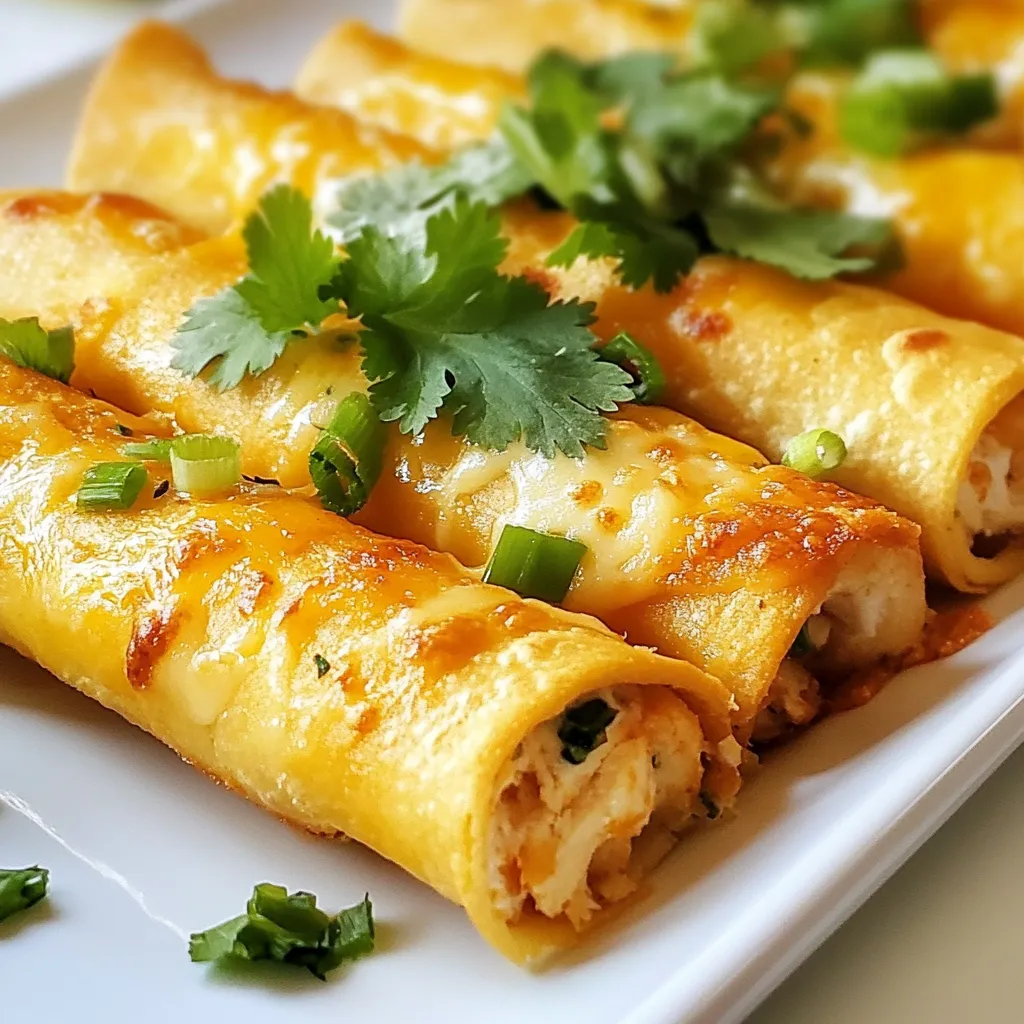 Baked Cream Cheese Chicken Taquitos Simple Delight