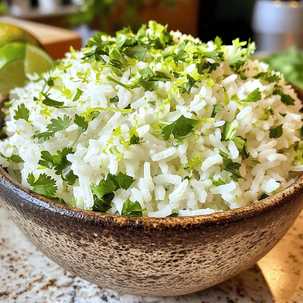 Zesty Cilantro Lime Rice Flavorful Side Dish Delight