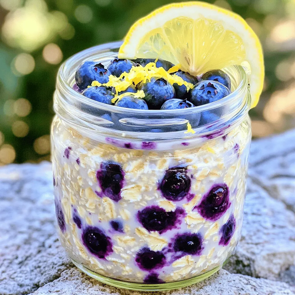 Lemon Blueberry Overnight Oats Simple and Tasty Recipe