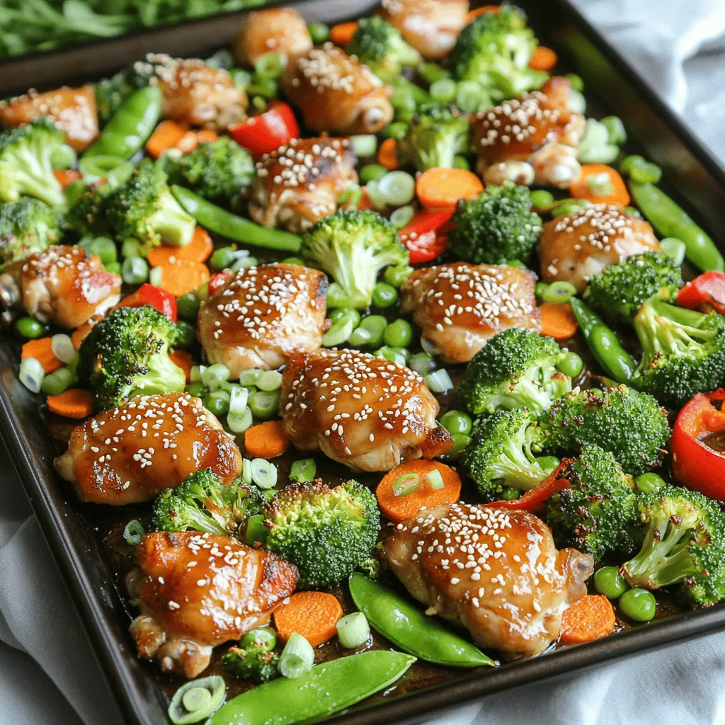 Sizzling Sheet-Pan Teriyaki Chicken and Vegetables