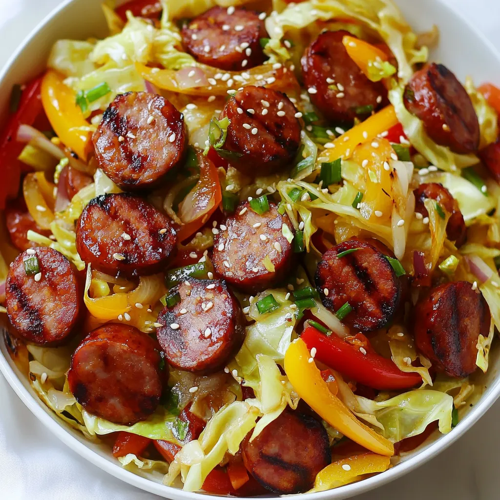 Sausage and Cabbage Stir Fry Flavorful Quick Meal