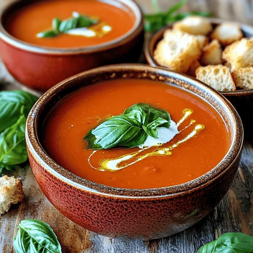 Slow Cooker Tomato Basil Soup Flavorful and Easy Recipe