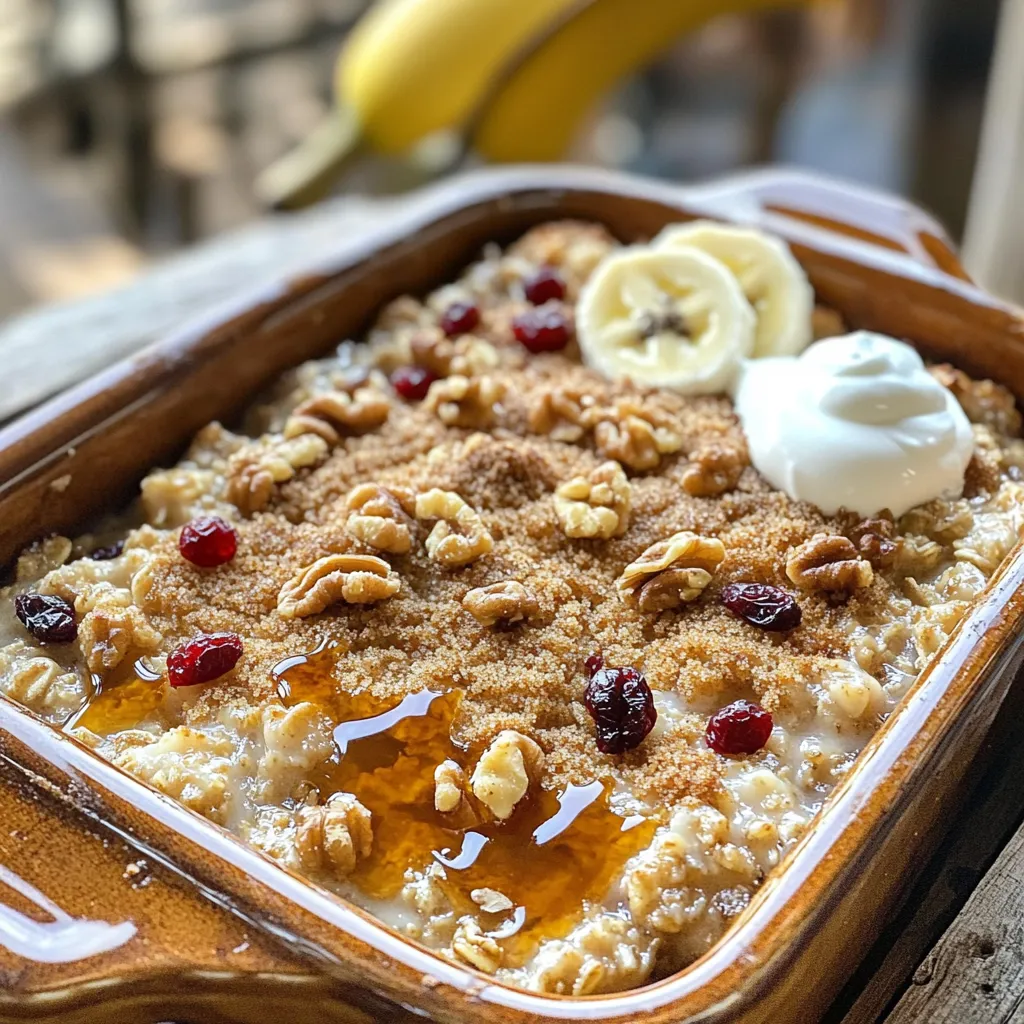 Maple Brown Sugar Baked Oatmeal Savory and Simple Dish