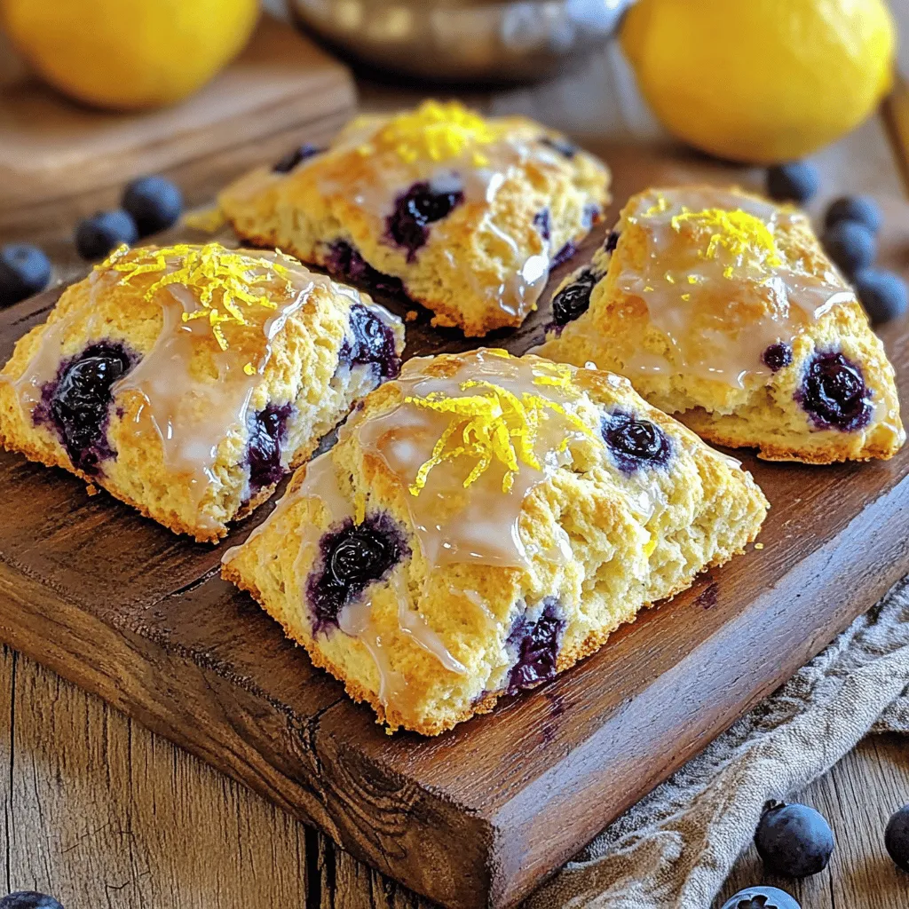 Lemon Blueberry Scones Fresh and Easy Baking Recipe