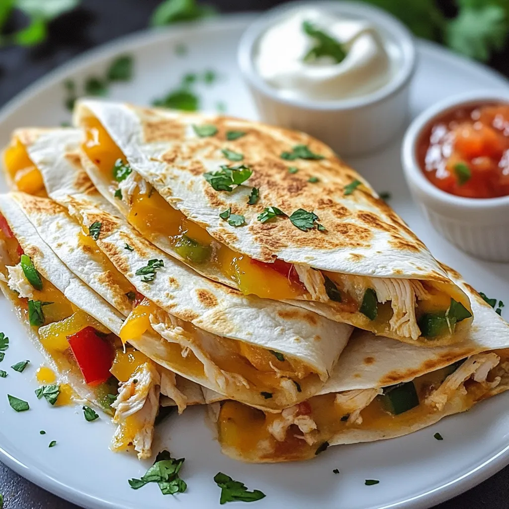 Cheesy Chicken Quesadilla Quick and Tasty Recipe