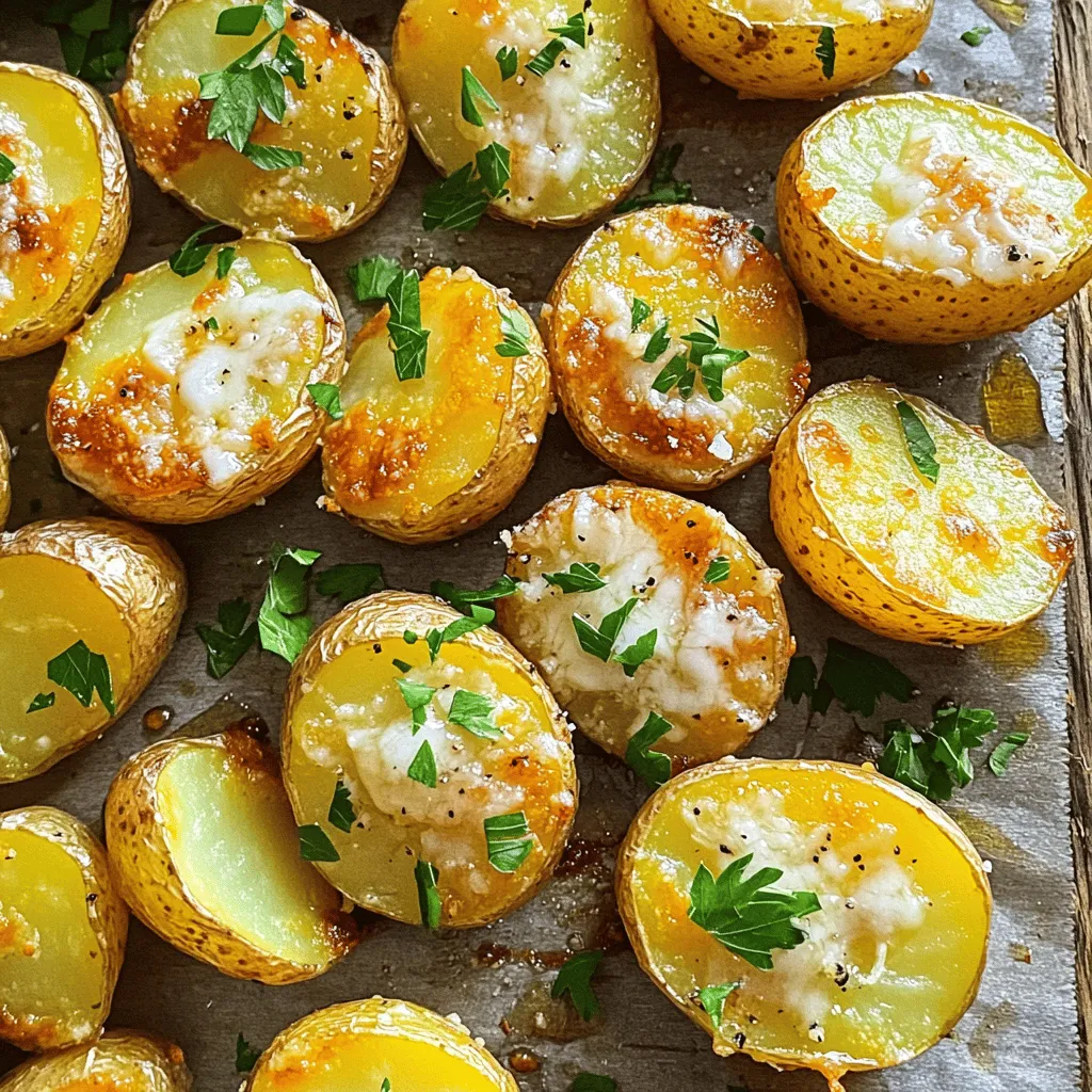 Garlic Parmesan Roasted Potatoes Easy Side Dish Recipe