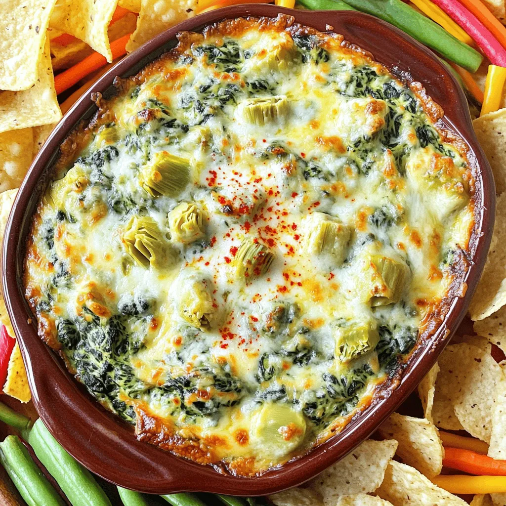 Creamy Spinach Artichoke Dip Flavorful and Easy Recipe