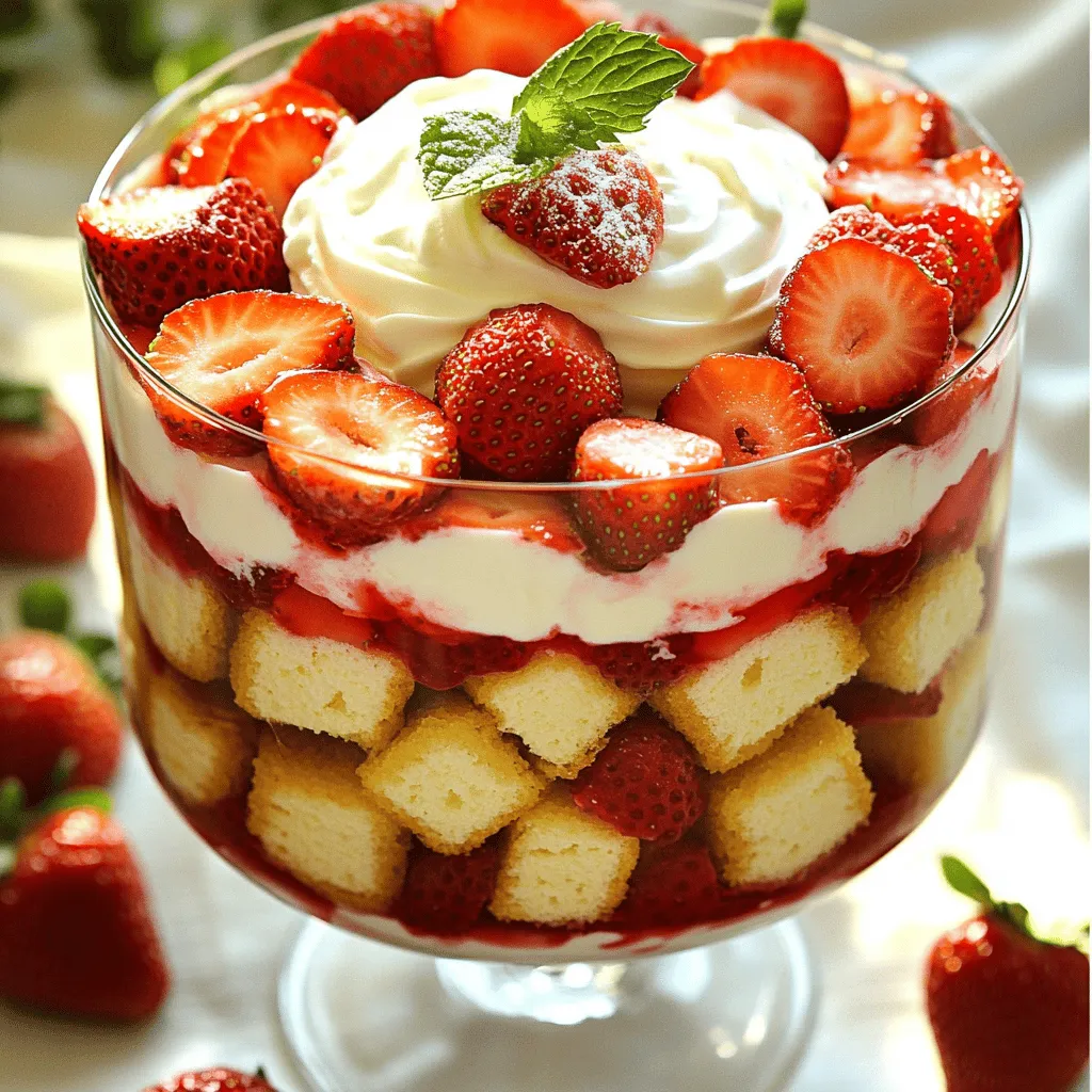 Strawberry Shortcake Trifle Delightful Layered Dessert