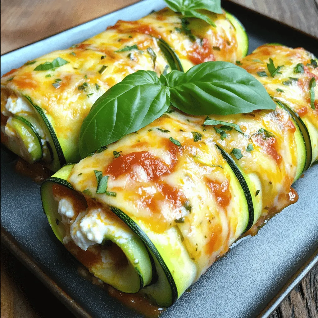 Zucchini Lasagna Roll Ups Delicious and Easy Recipe