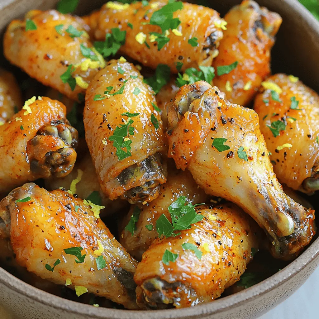 Air Fryer Lemon Pepper Wings Crispy and Flavorful Dish