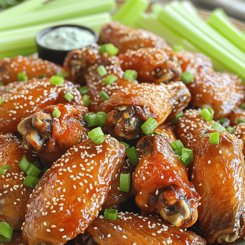 Sweet and Spicy Chicken Wings Flavorful Game Day Dish