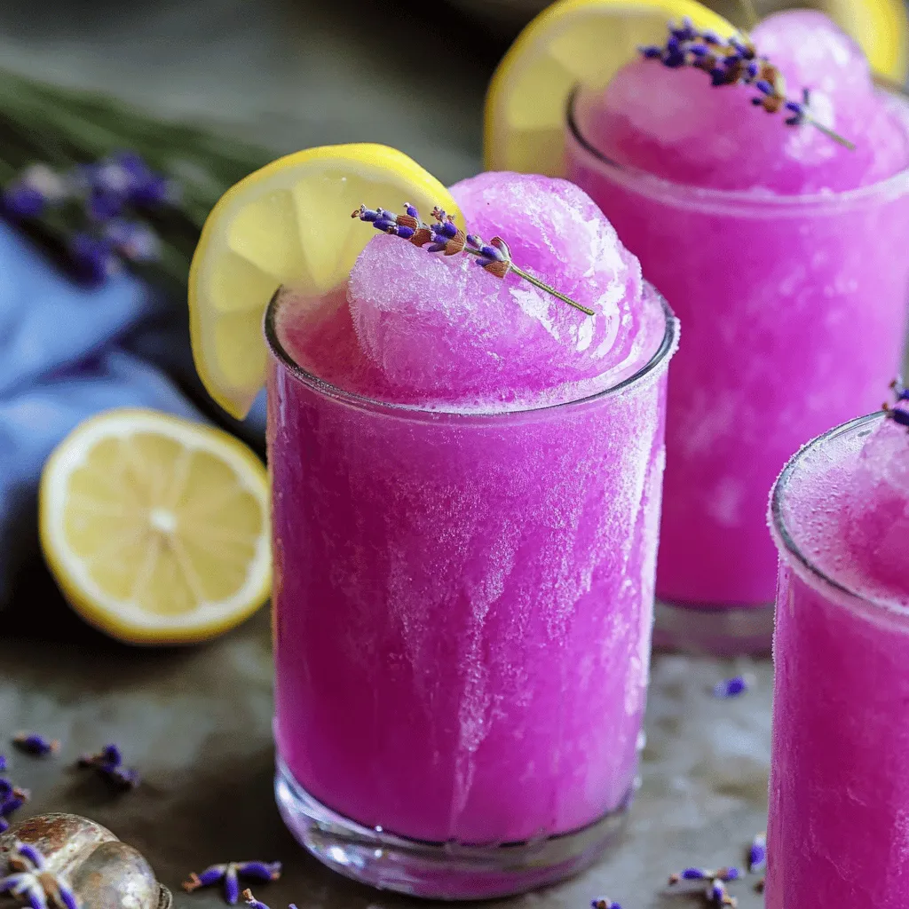 Lavender Earl Grey Slush Refreshing Summer Treat