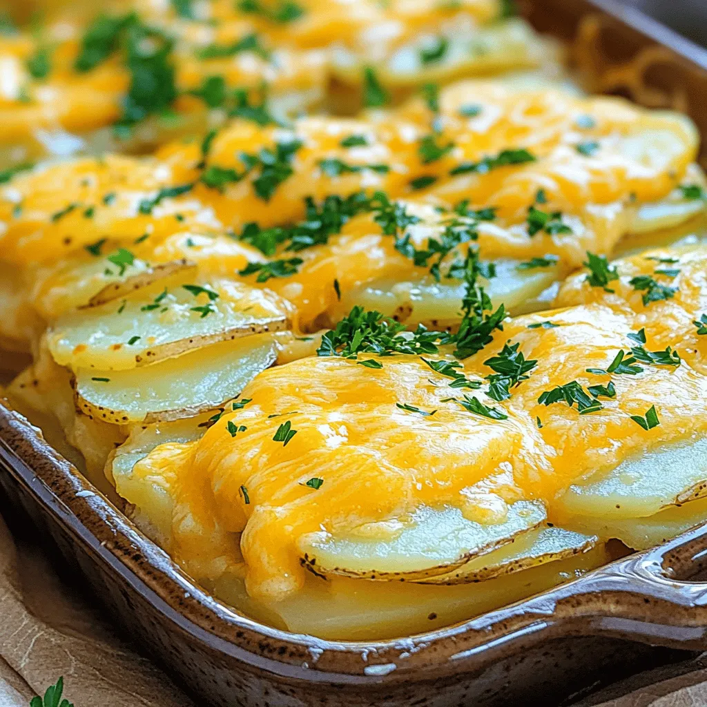 Cheesy Scalloped Potatoes Creamy and Comforting Dish