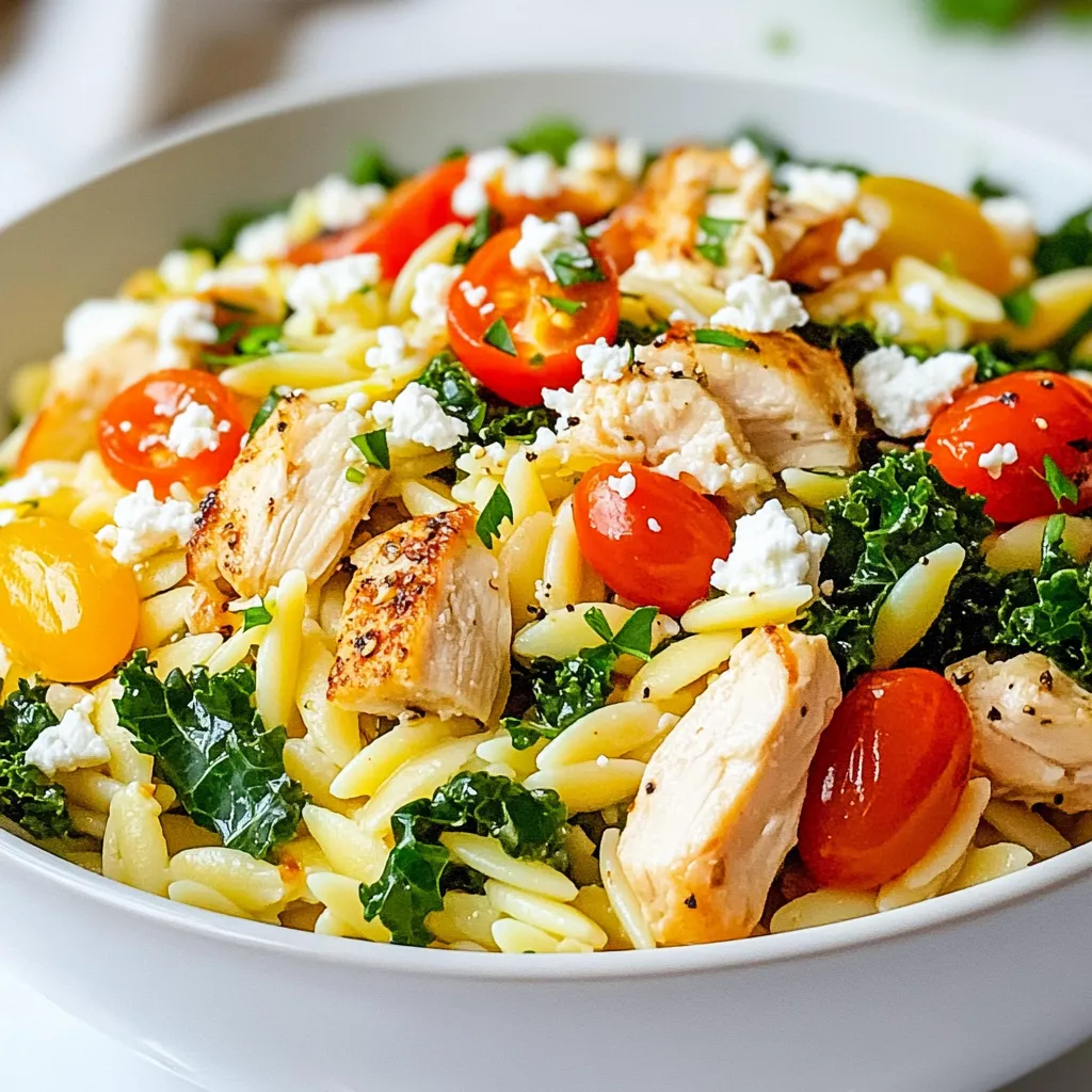 High Protein Chicken Orzo Flavorful and Wholesome Meal