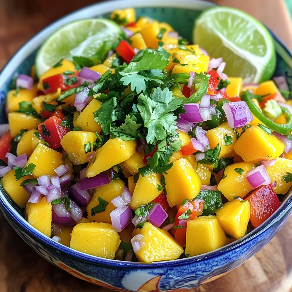 Fresh Mango Salsa Vibrant and Flavorful Delight
