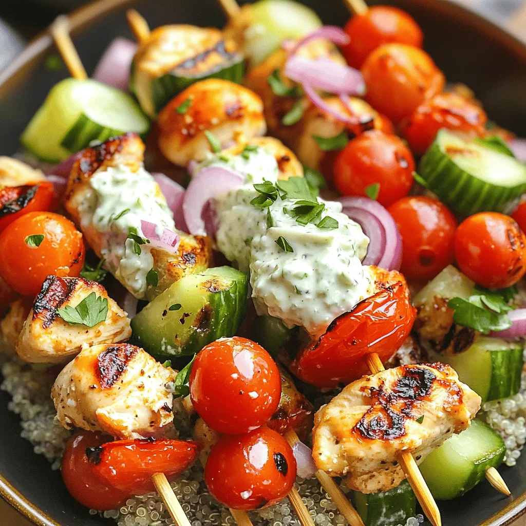 Greek Chicken Souvlaki Bowls Flavorful and Healthy Meal