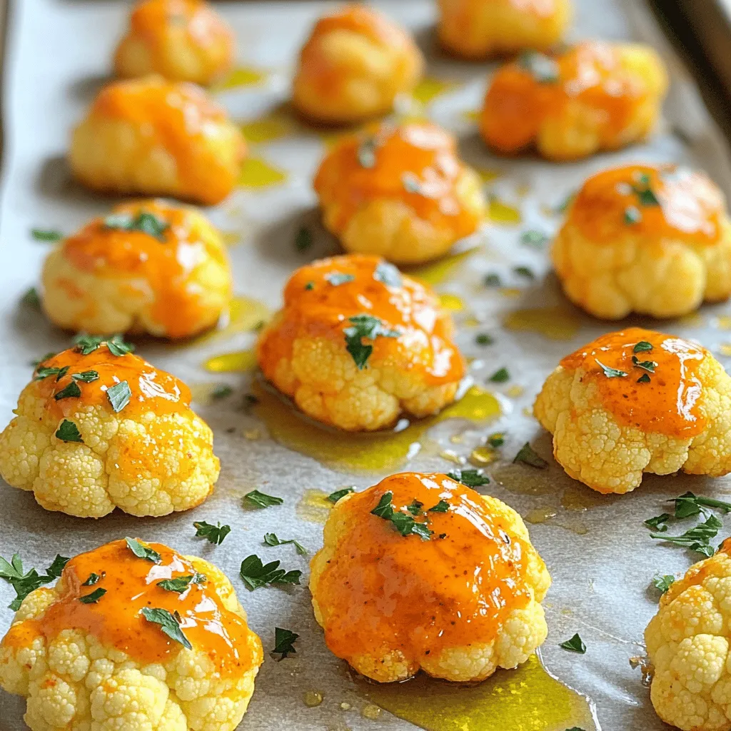 Buffalo Cauliflower Bites Flavorful and Crispy Snack