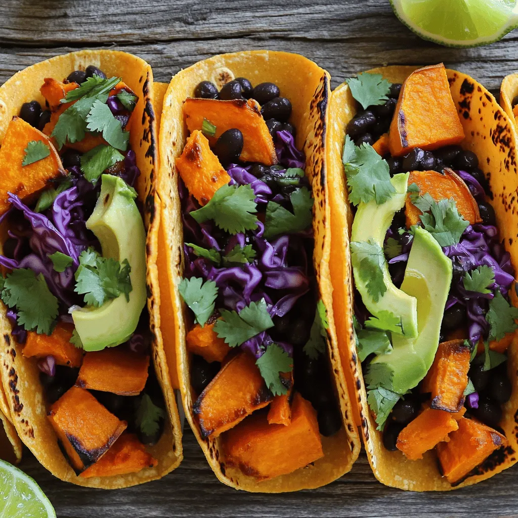 Sweet Potato and Black Bean Tacos Flavorful Delight