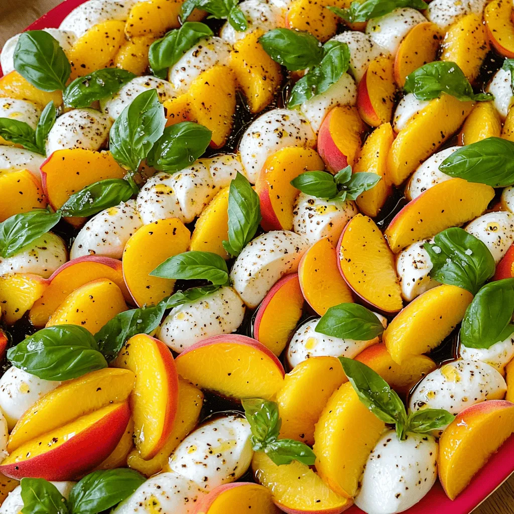 Peach Caprese Salad Fresh and Tasty Summer Delight